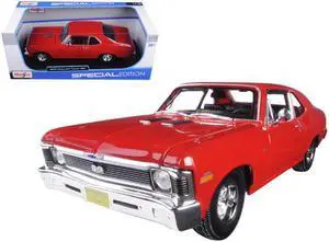 1970 Chevrolet Nova SS Coupe Red 1/18 Diecast Model Car by Maisto