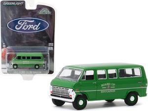 1970 Ford Club Wagon Van Green "Board of Education" "Hobby Exclusive" 1/64 Diecast Model by Greenlight