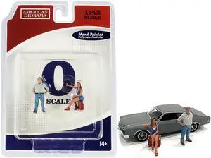 70s Style Two Figurines Set III for 1/43 Scale Models by American Diorama