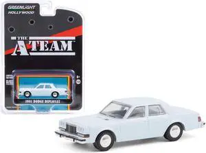 1981 Dodge Diplomat Light Blue "The A-Team" (1983-1987) TV Series "Hollywood Special Edition" 1/64 Diecast Model by Greenlight