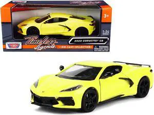 2020 Chevrolet Corvette C8 Stingray Yellow "Timeless Legends" 1/24 Diecast Model Car by Motormax