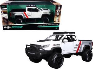 2017 Chevrolet Colorado ZR2 Pickup Truck "Falken Tires" White and Silver 1/27 Diecast Model Car by Maisto