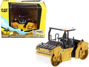 CAT Caterpillar CB-13 Tandem Vibratory Roller with ROPS "Play & Collect!" Series 1/64 Diecast Model by Diecast Masters