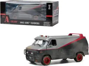 1983 GMC Vandura Van Weathered Version with Bullet Holes "The A-Team" (1983-1987) TV Series 1/24 Diecast Model by Greenlight