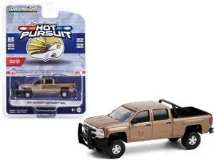 2017 Chevrolet Silverado 1500 Pickup Brown Met. "Washington State Dept of Fish & Wildlife Police" 1/64 Diecast Model Greenlight