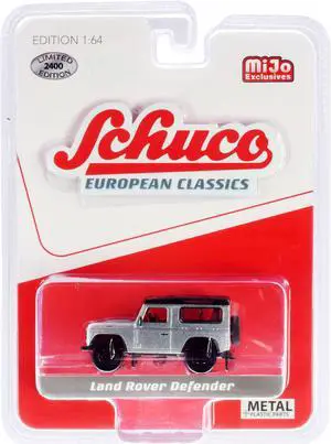 Land Rover Defender Silver "European Classics" Series Limited Edition to 2,400 pieces  1/64 Diecast Model Car by Schuco