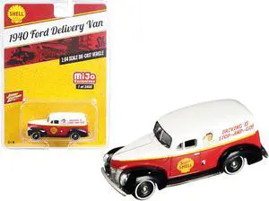 1940 Ford Delivery Van "Shell" 1/64 Diecast Model Car by Johnny Lightning