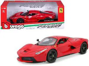 Ferrari LaFerrari F70 Red with Black Wheels 1/18 Diecast Model Car by Bburago