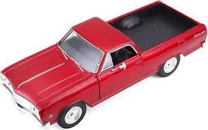 1965 Chevrolet El Camino Metallic Red 1/25 Diecast Model Car by Maisto