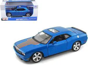 2008 Dodge Challenger SRT8 Blue Metallic 1/24 Diecast Model Car by Maisto