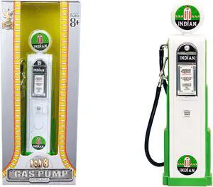 Indian Gasoline Vintage Gas Pump Digital 1/18 Diecast Replica by Road Signature