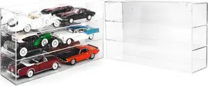 6 Car Acrylic Display Show Case for 1/18 Scale Models by Auto World