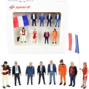 24 Hours of Le Mans (2018) 8 piece Figurine Set for 1/43 Scale Models by Spark