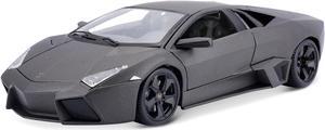 Lamborghini Reventon Dark Matt Gray 1/18 Diecast Model Car by Bburago