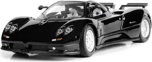 Pagani Zonda C12 Black 1/24 Diecast Car Model by Motormax