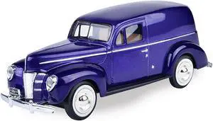 1940 Ford Sedan Delivery Purple Metallic 1/24 Diecast Model Car by Motormax