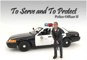 Police Officer II Figure For 1:18 Scale Models by American Diorama