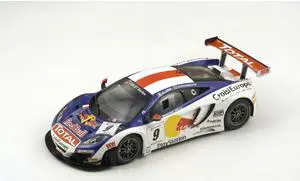 McLaren MP4 #9 12c Gt Red Bull Tour 2013 Winner S. Loeb/A. Parente Ltd 500 1/18 Model Car by Spark