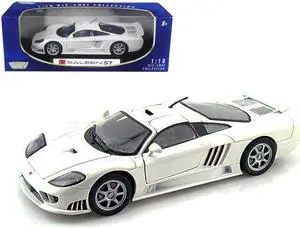 Saleen S7 White 1/18 Diecast Model Car by Motormax