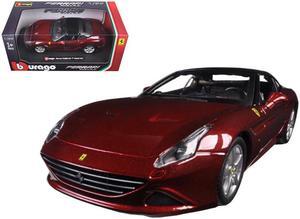 Ferrari California T Burgundy Closed Top 1/24 Diecast Model Car by Bburago