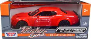 2018 Dodge Challenger SRT Hellcat Widebody Red 1/24 Diecast Model Car by Motormax