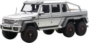 Mercedes G63 AMG 6X6 Silver 1/18 Model Car by Autoart
