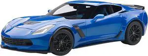 Chevrolet Corvette Stingray C7 Z06 Laguna Blue Tintcoat 1/18 Model Car by Autoart