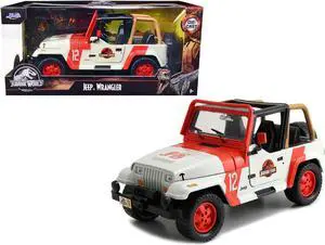 1992 Jeep Wrangler Jurassic World Movie 1/24 Diecast Model Car by Jada
