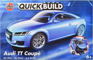 Audi TT Coupe Blue Snap Together (Skill 1) Painted Plastic Model Car Kit by Airfix Quickbuild.