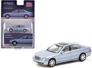 Mercedes-Benz S-Class Horizon Blue Metallic "Global64" Series 1/64 Die Cast Model by Tarmac Works