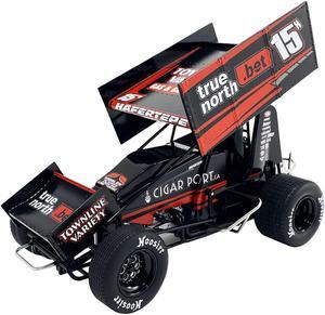 Winged Sprint Car #15H Sam Hafertepe Jr. "True North .Bet" Hill's Racing "World of Outlaws" 2024 1/18 Diecast Model Car by ACME