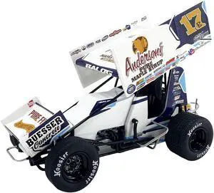 Winged Sprint Car #17B Bill Balog B Squared Motorsports "World of Outlaws" (2024) 1/18 Diecast Model Car by ACME
