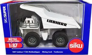 Liebherr T 264 Mining Truck White 1/87 (HO) Diecast Model by Siku