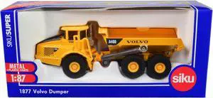 Volvo A40D Dump Truck Yellow 1/87 (HO) Diecast Model by Siku