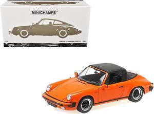 1983 Porsche 911 Carrera Targa 3.2 Orange 1/18 Diecast Model Car by Minichamps