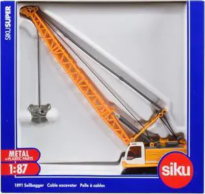 Liebherr Cable Excavator Yellow 1/87 (HO) Diecast Model by Siku
