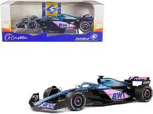 Alpine A523 Blue Edition "BWT" Formula One F1 "Presentation Version" (2023) "Competition" 1/18 Diecast Model Car by Solido