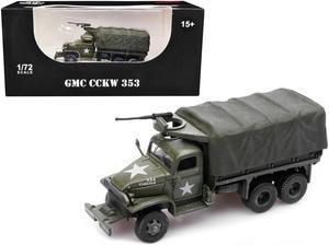 GMC CCKW 353 Truck With Mounted Gun Olive Drab "4148174-S" US Army World War II 1/72 Diecast Model by Legion