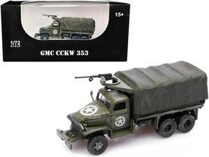 GMC CCKW 353 Truck With Mounted Gun Olive Drab "4734511-S" US Army World War II 1/72 Diecast Model by Legion