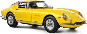 1966 Ferrari 275 GTB/C Modena Yellow Limited Edition to 1000 pieces Worldwide 1/18 Diecast Model Car by CMC
