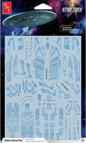 "Star Trek: The Next Generation" U.S.S. Enterprise NCC-1701-D Aztec Decal Set 1/1400 Scale by AMT