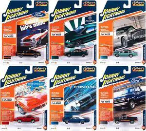 "Classic Gold Collection" 2023 Set A of 6 Cars Release 1 1/64 Diecast Model Cars by Johnny Lightning