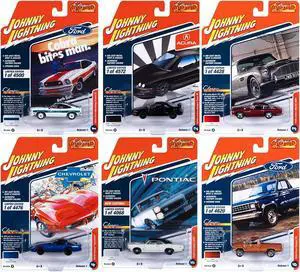 "Classic Gold Collection" 2023 Set B of 6 Cars Release 1 1/64 Diecast Model Cars by Johnny Lightning