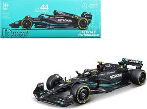 Mercedes-AMG F1 W14 E Performance #44 "Petronas" Formula One F1 "World Championship" (2023) 1/24 Diecast Model Car by Bburago
