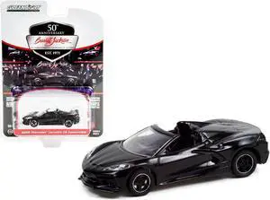 2020 Chevrolet Corvette C8 Stingray Convertible Black (Lot #3003) Barrett Jackson 1/64 Diecast Model Car by Greenlight