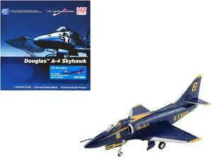 Douglas A-4F Skyhawk Aircraft "Blue Angels #8" (2008) US Navy "Air Power Series" 1/72 Diecast Model by Hobby Master