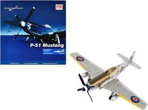 North American Mustang Mk.IV Fighter Aircraft British Royal Air Force "Air Power Series" 1/48 Diecast Model by Hobby Master