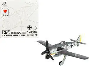Focke-Wulf Fw 190A-8 Fighter Aircraft "JG 26 Schlageter, France" (1945) German Luftwaffe 1/72 Diecast Model by JC Wings