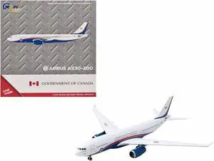 Airbus CC-330 Husky Aircraft "Government of Canada" White w/Blue & Red "Gemini Macs" 1/400 Diecast Model Airplane by GeminiJets