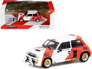 Renault 5 Turbo #5 Alain Prost - Jean-Marc Andrie "Rallye du Var" (1982) "Hobby64" Series 1/64 Diecast Model by Tarmac Works